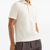 Brunello Cucinelli Cotton Polo Shirt - Orange