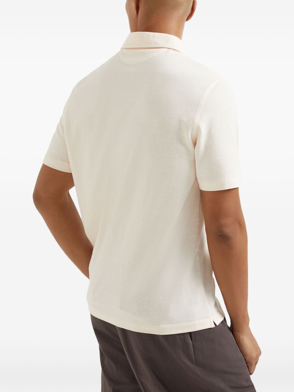Brunello Cucinelli Cotton Polo Shirt - Orange