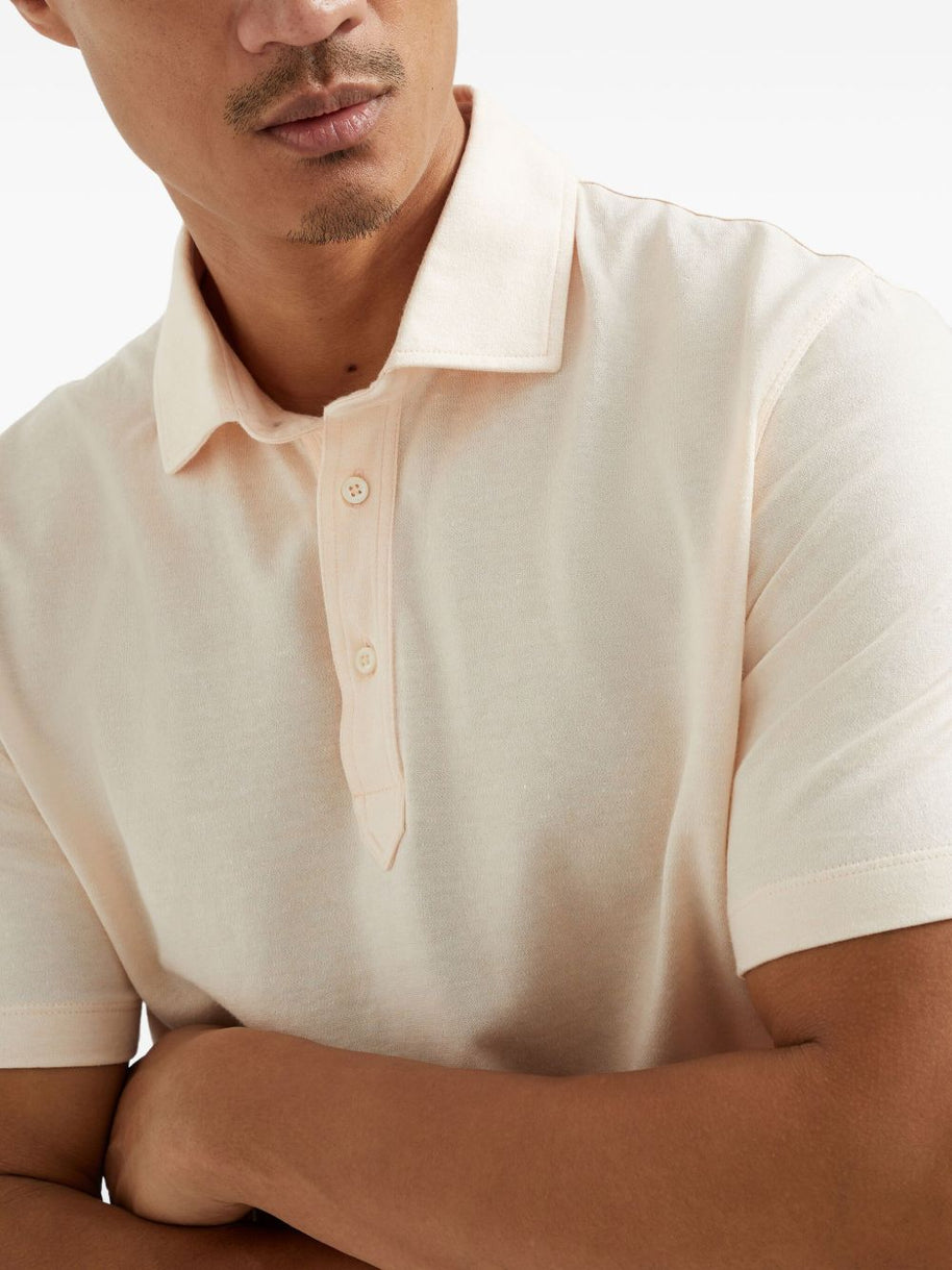 Brunello Cucinelli Cotton Polo Shirt - Orange