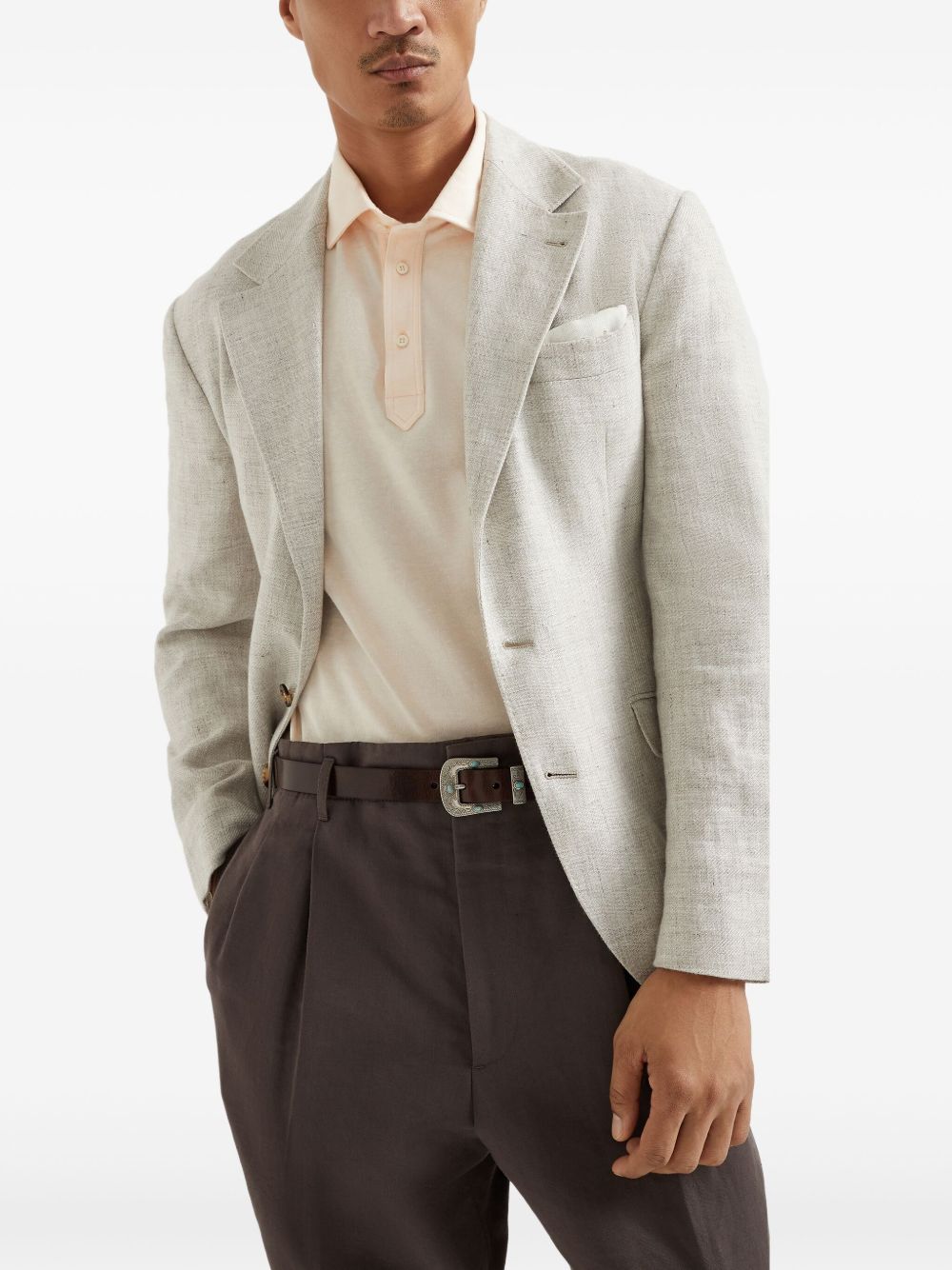 Brunello Cucinelli Cotton Polo Shirt - Orange