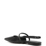 Brunello Cucinelli Leather Slingback Pumps - Black