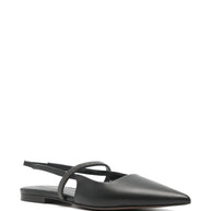 Brunello Cucinelli Leather Slingback Pumps - Black