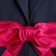 Valentino Blue Jacket With Bow Detail