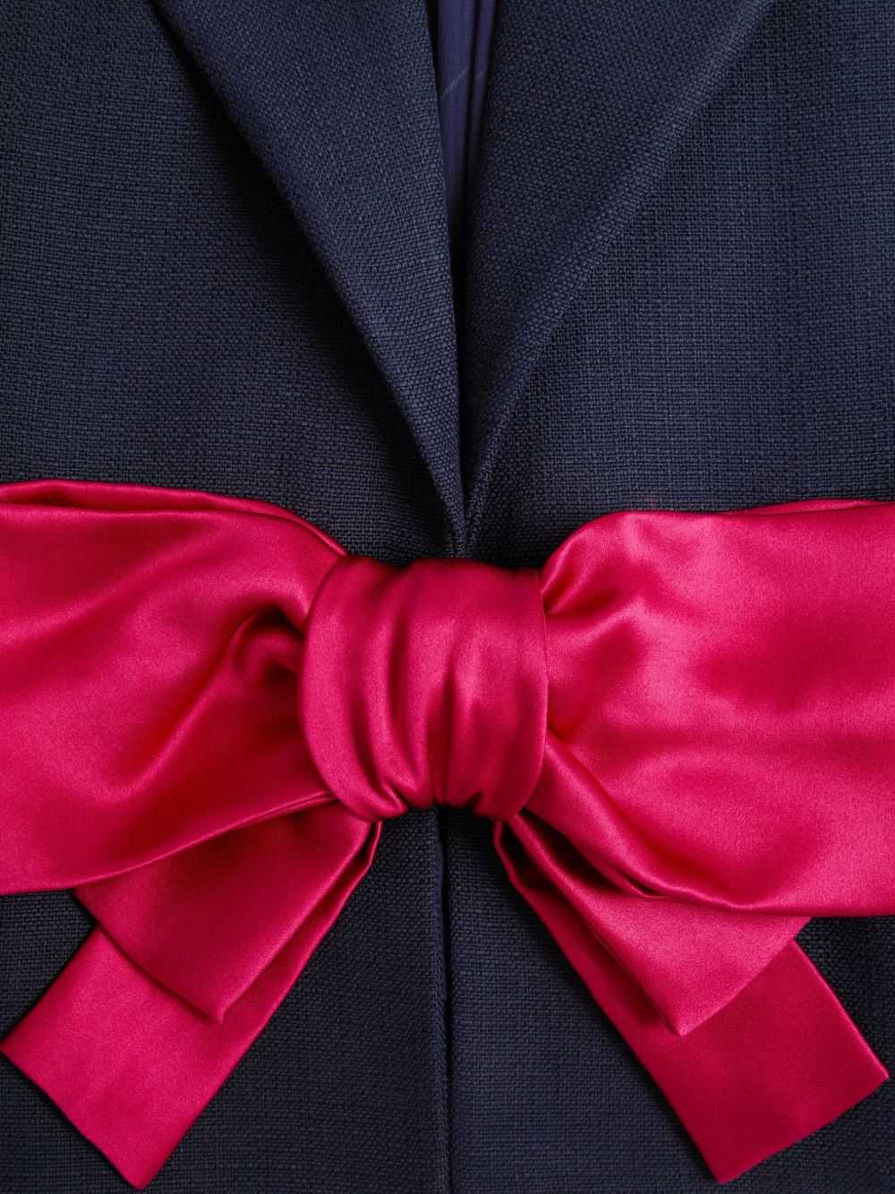Valentino Blue Jacket With Bow Detail