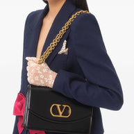 Valentino Blue Jacket With Bow Detail
