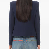 Valentino Blue Jacket With Bow Detail