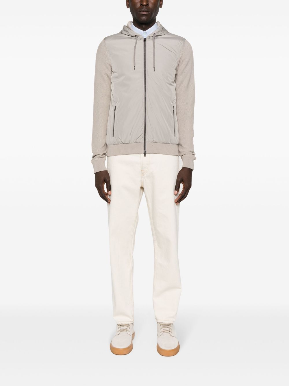 Herno Hooded Jacket In Grey