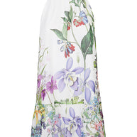 St. Piece Of London Bonnie Silk Floral Print Dress In White