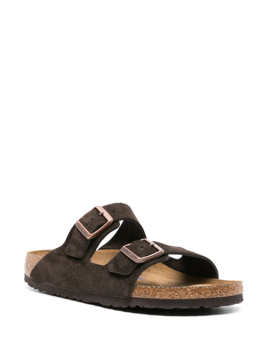 Birkenstock Arizona Buckled Suede Sandals