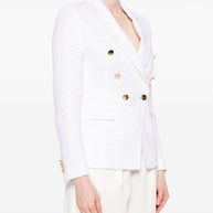 Tagliatore Double Breasted Jacket In White