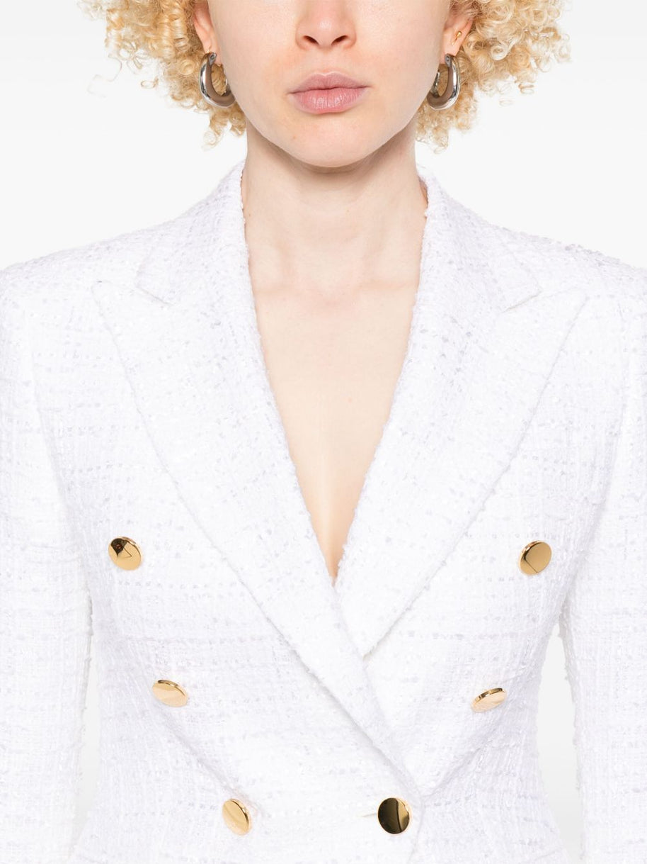 Tagliatore Double Breasted Jacket In White