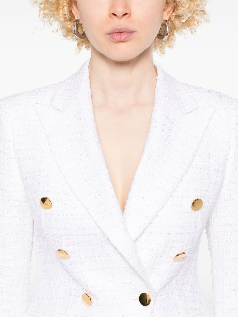 Tagliatore Double Breasted Jacket In White