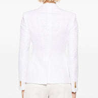 Tagliatore Double Breasted Jacket In White