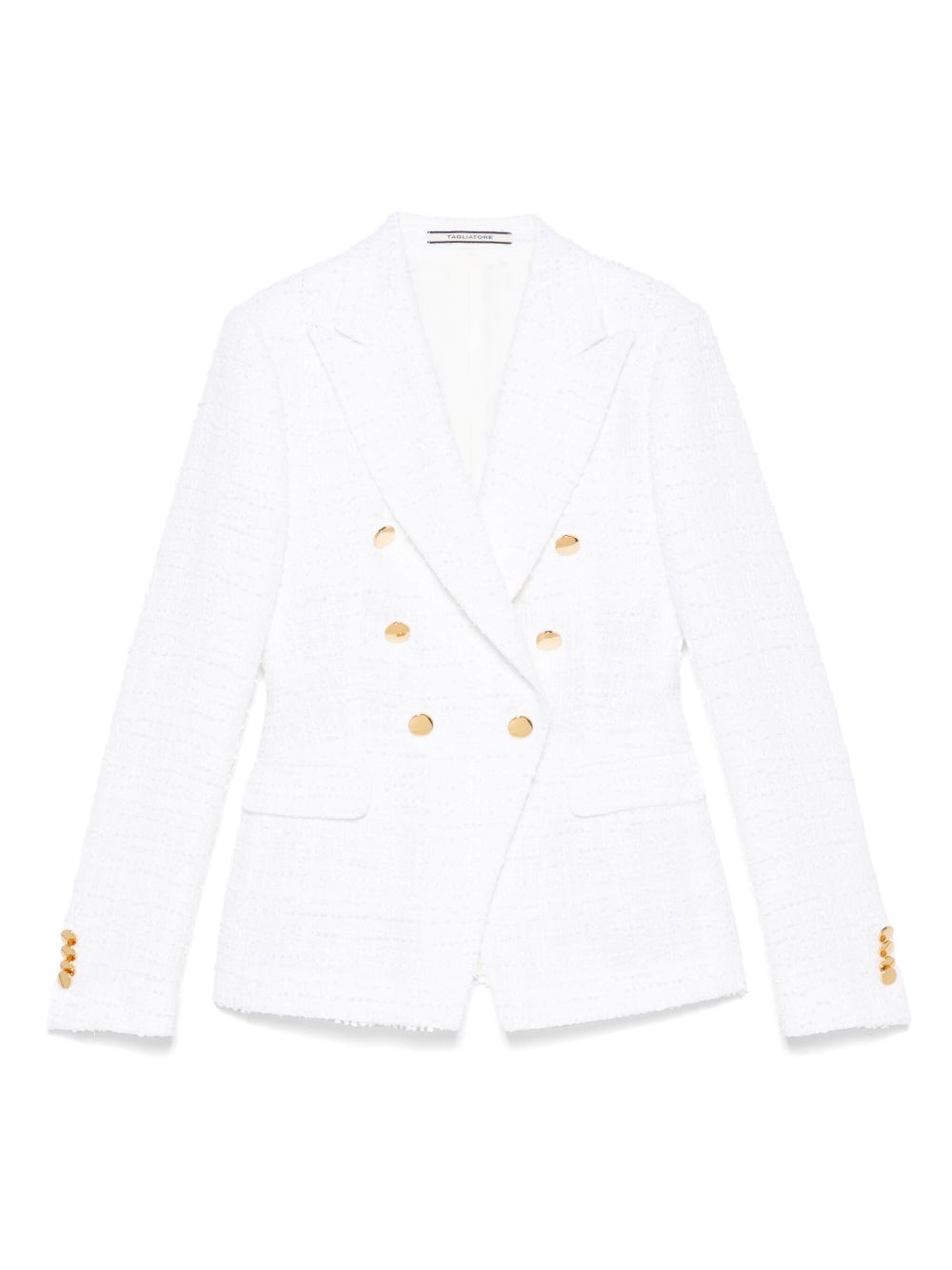 Tagliatore  Cotton Single-breasted Jacket White