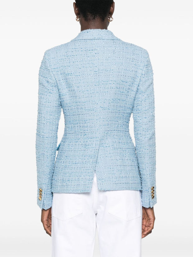 Tagliatore Cotton Single-breasted Jacket Clear Blue