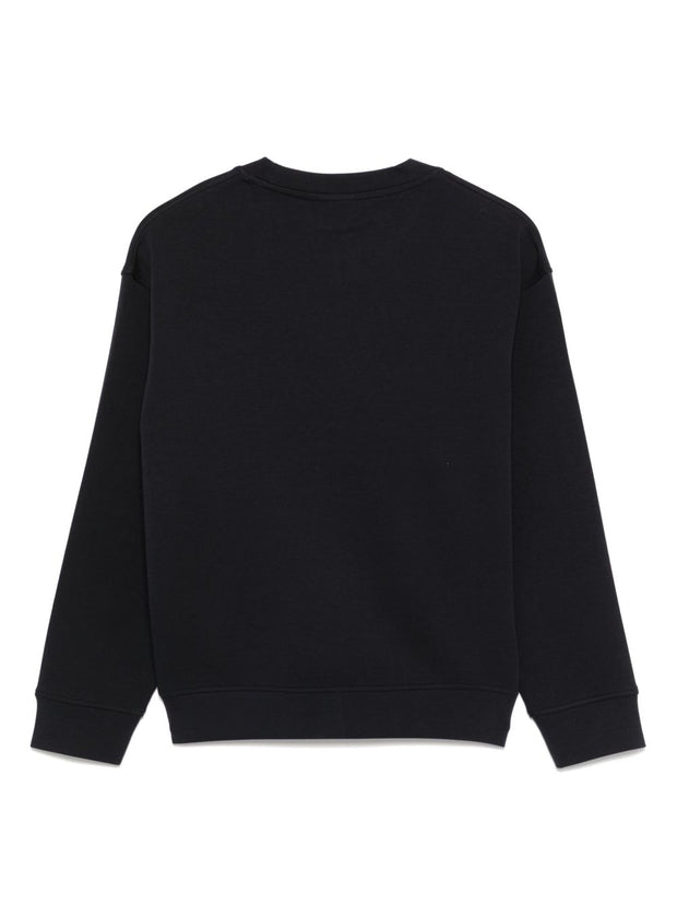 Emporio Armani Logo Sweatshirt In Blue