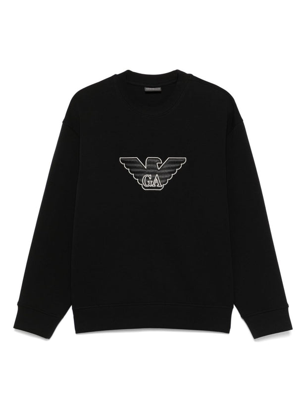 Emporio Armani Logo Sweatshirt In Black