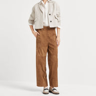 Brunello Cucinelli Organza Cotton Shirt With Embroidery - White