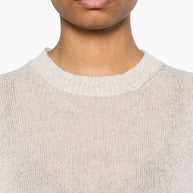 Brunello Cucinelli Mohair Wool Sweater - Light Grey
