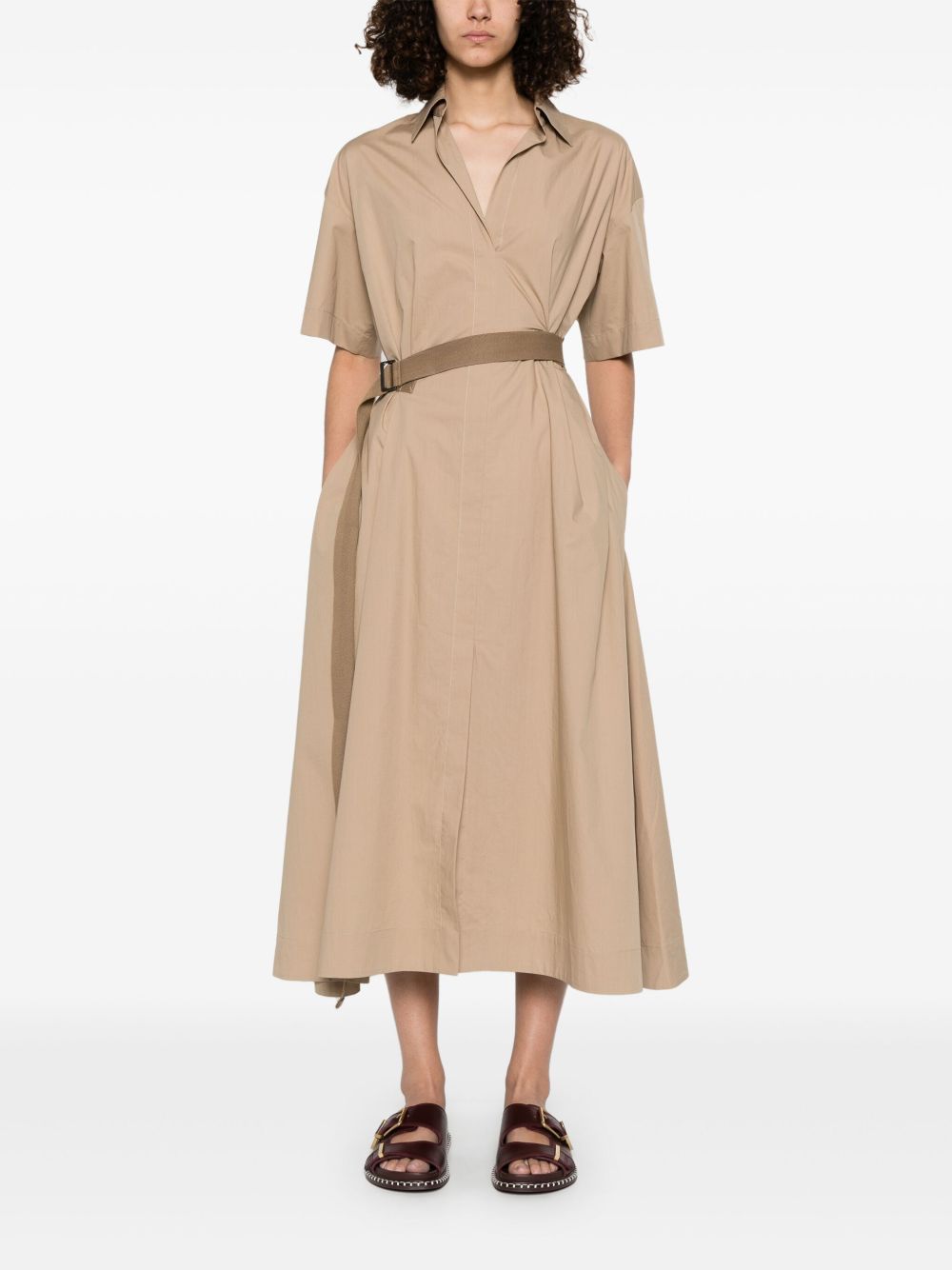 Brunello Cucinelli Cotton Belted Dress
