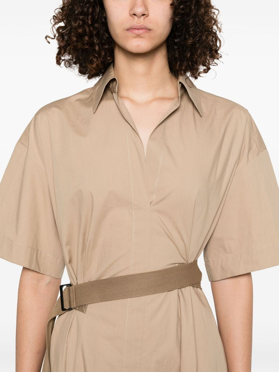 Brunello Cucinelli Cotton Belted Dress
