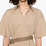 Brunello Cucinelli Cotton Belted Dress