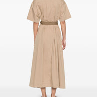 Brunello Cucinelli Cotton Belted Dress