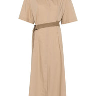 Brunello Cucinelli Cotton Belted Dress