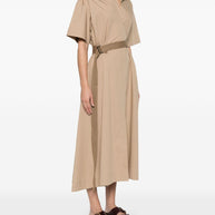 Brunello Cucinelli Cotton Belted Dress