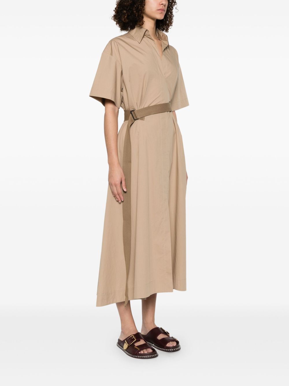 Brunello Cucinelli Cotton Belted Dress
