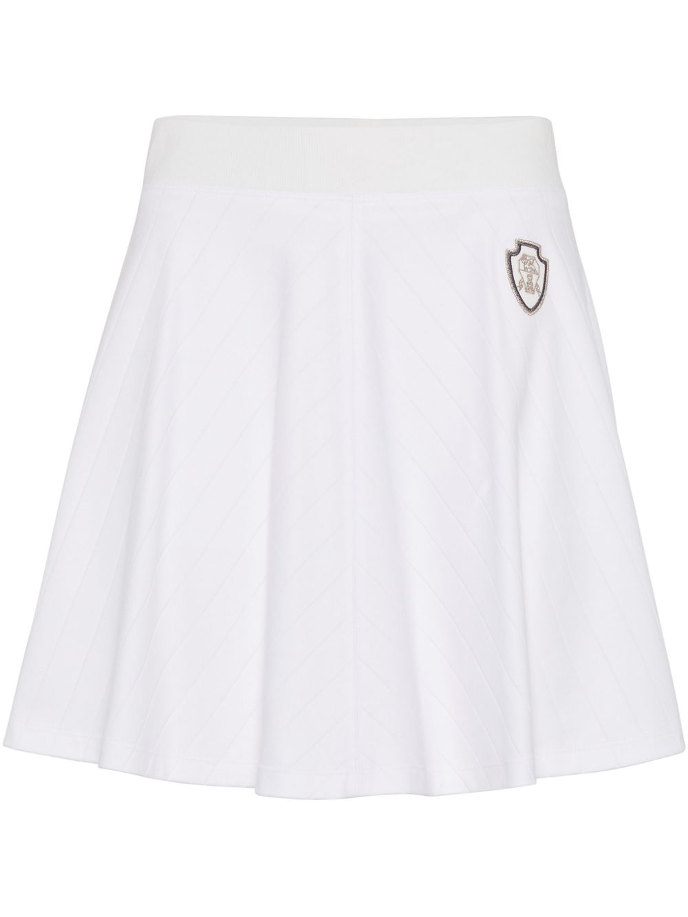 Brunello Cucinelli Cotton Mini Tennis Skirt - White