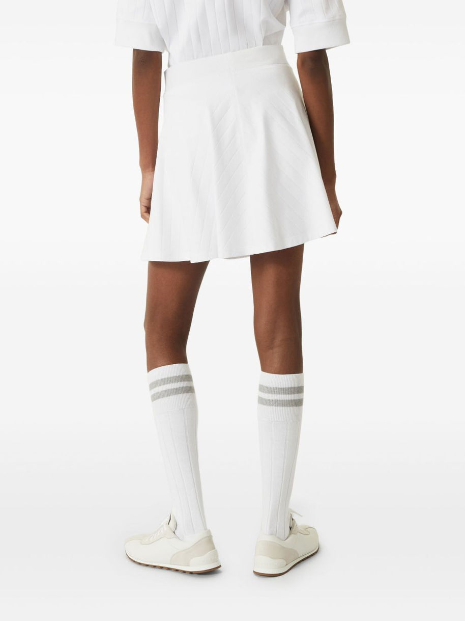 Brunello Cucinelli Cotton Mini Tennis Skirt - White