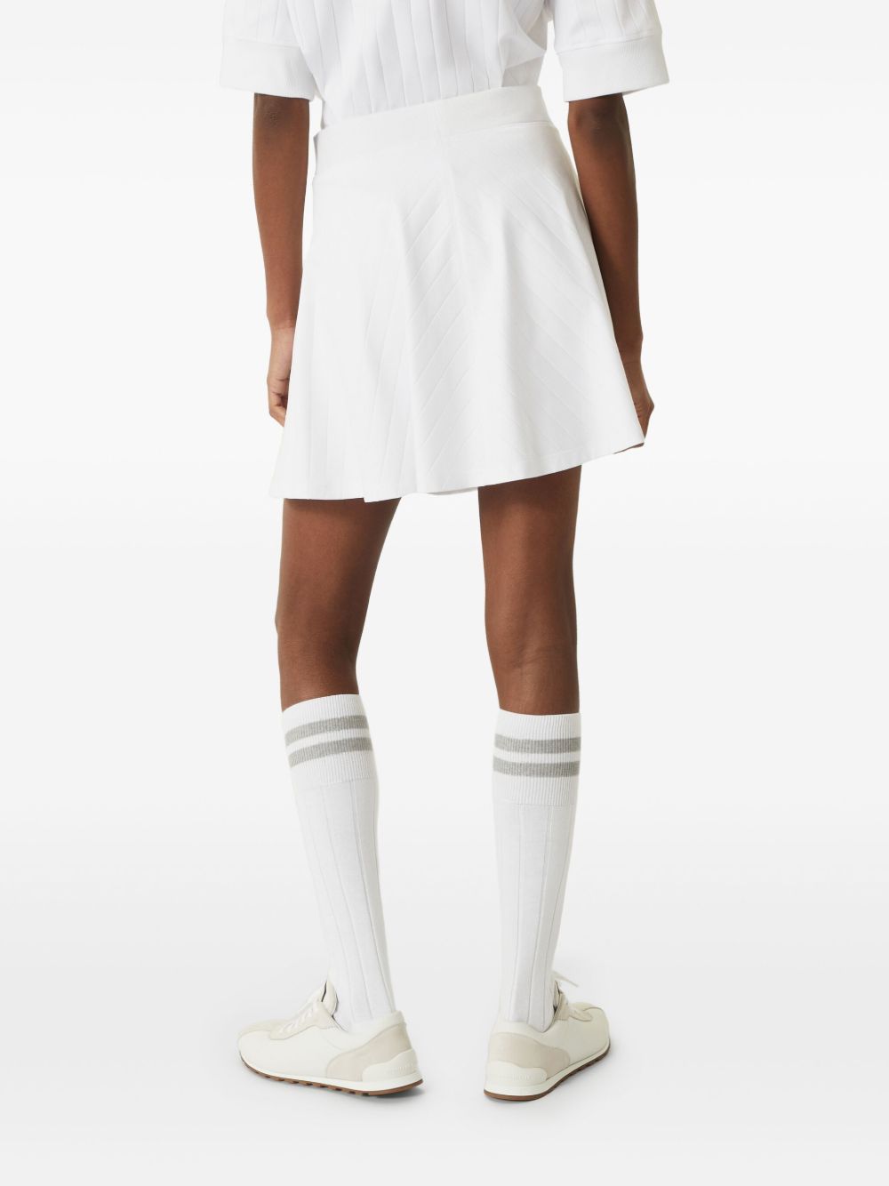 Brunello Cucinelli Cotton Mini Tennis Skirt - White