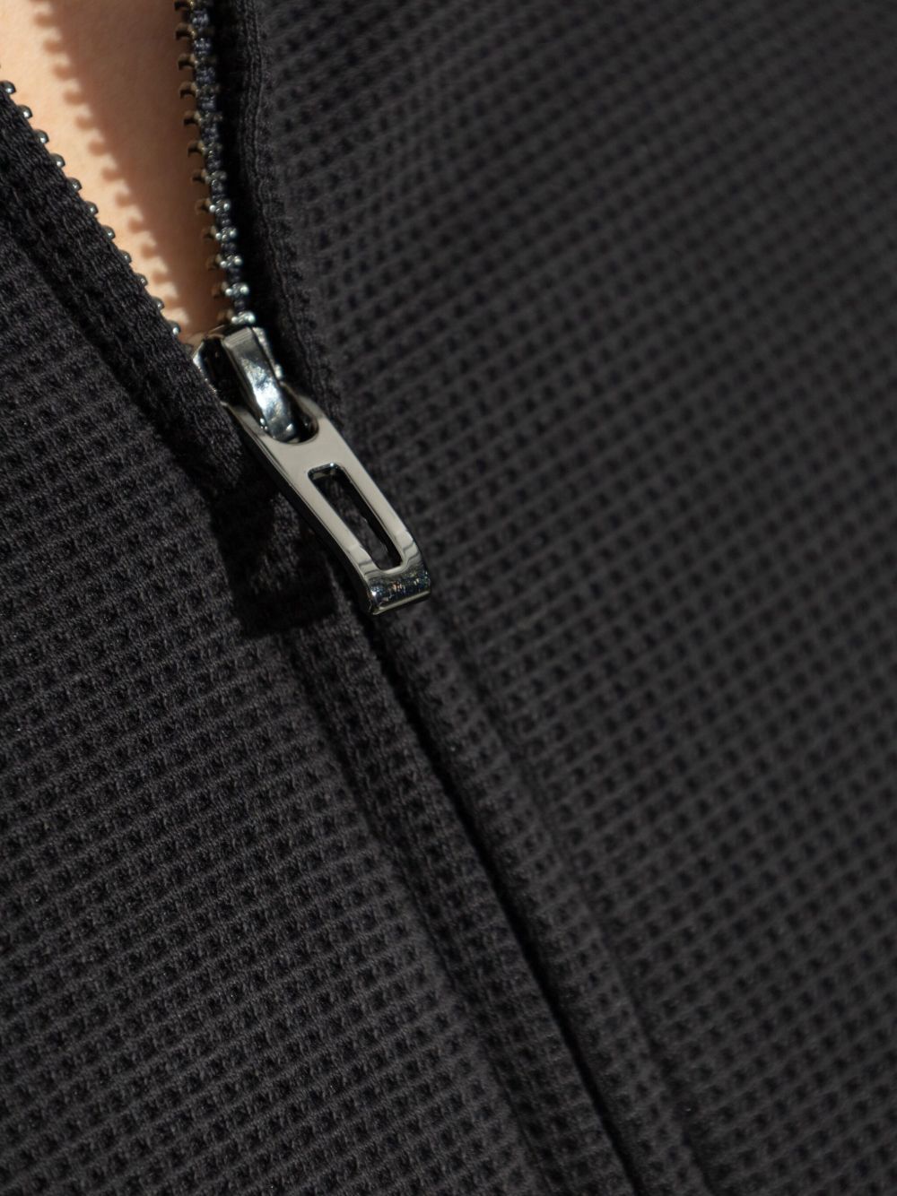 EMPORIO ARMANI CAPSULE Cotton Zipped Sweatshirt In Blue