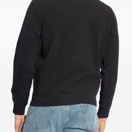 EMPORIO ARMANI CAPSULE Cotton Zipped Sweatshirt In Blue