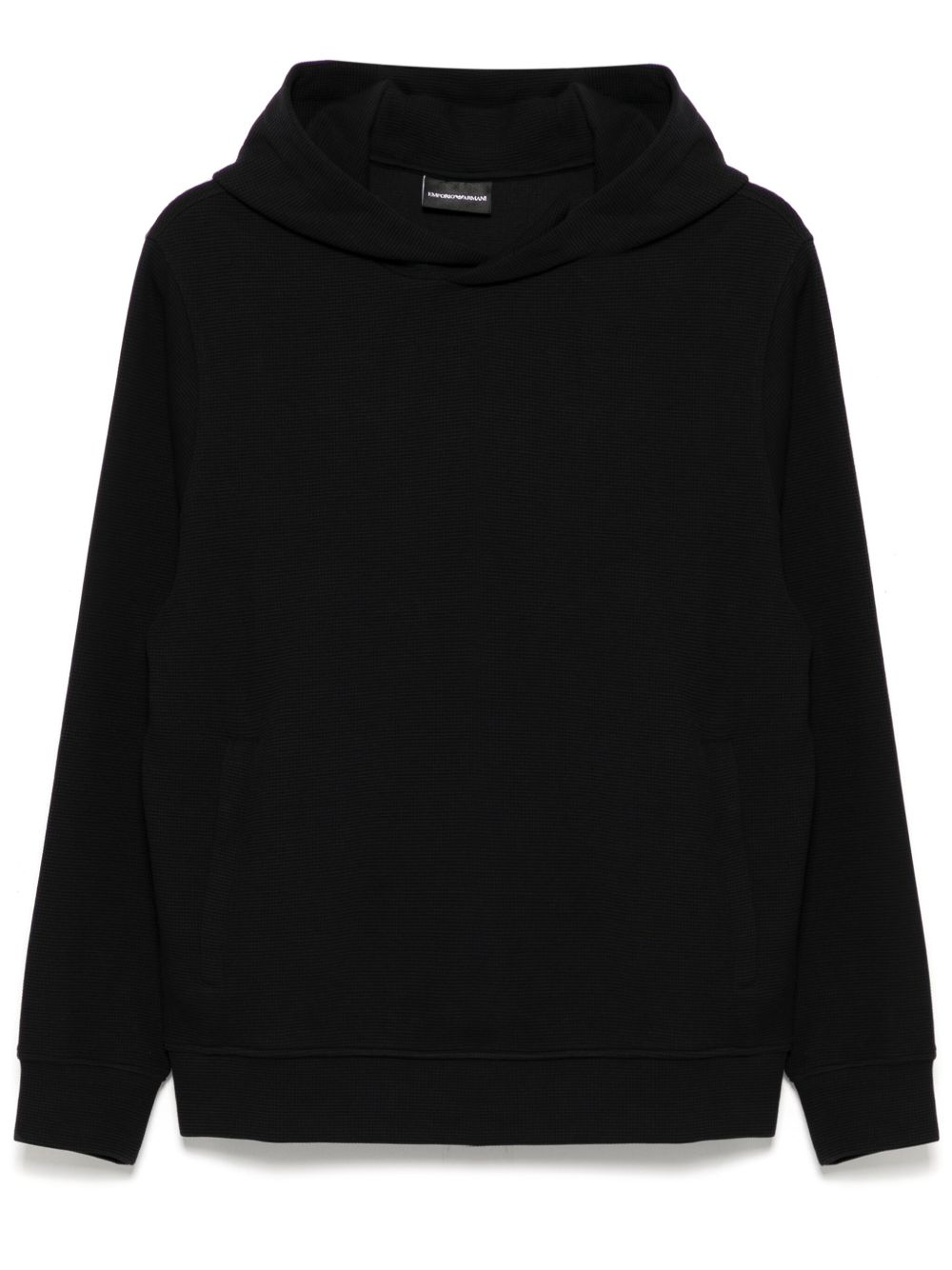 EMPORIO ARMANI CAPSULE Cotton Hoodie In Blue