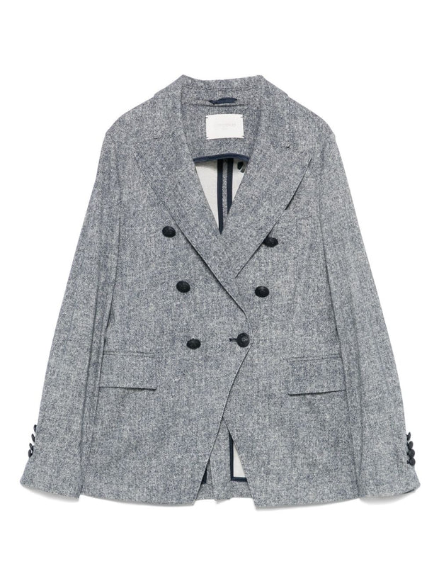 Circolo 1901 Double Breasted Jacket In Blue