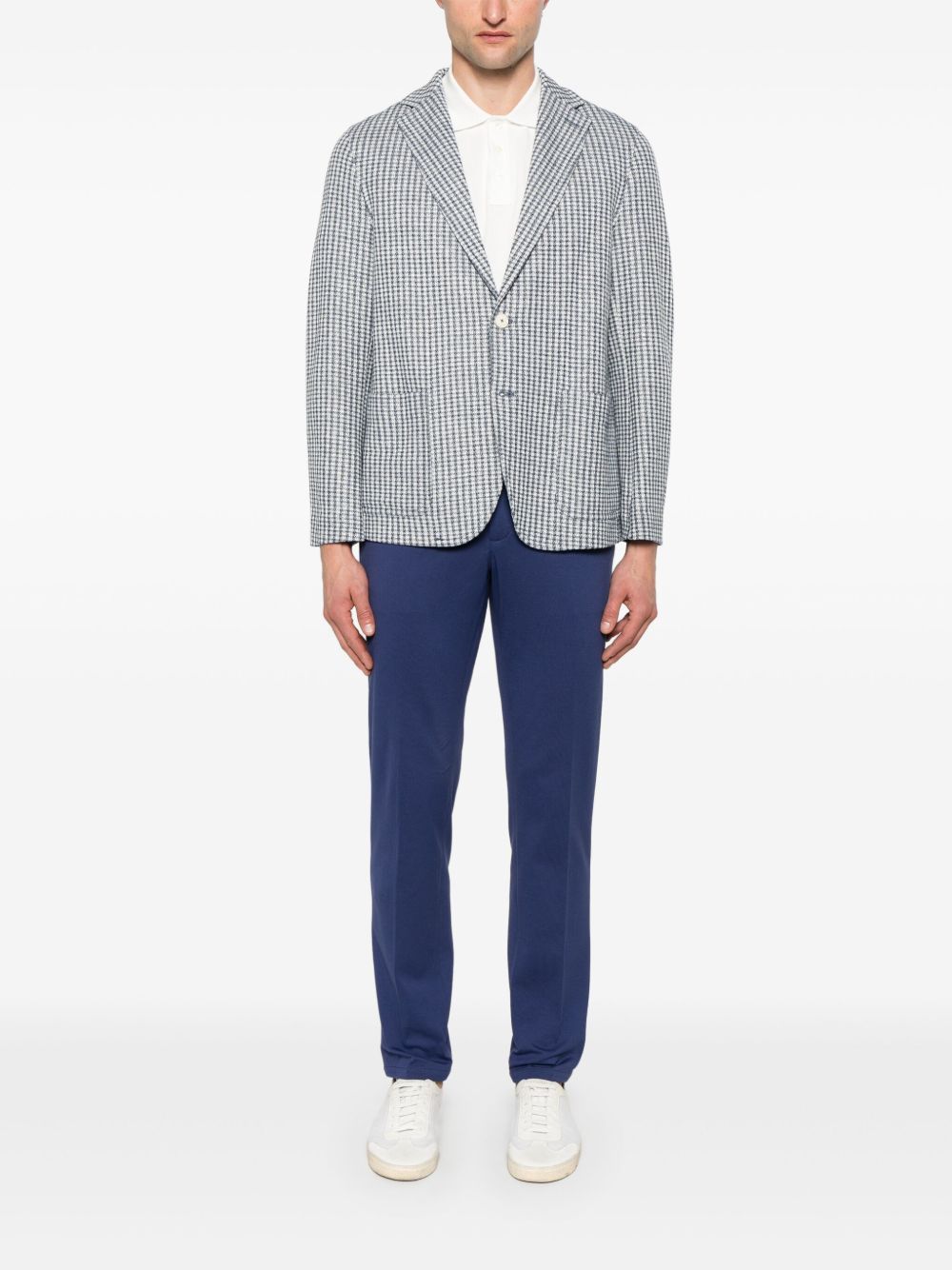 Circolo 1901 Striped Single Breasted Jacket In Blue