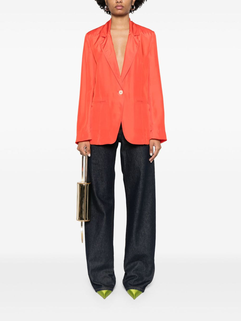 Forte Forte Single Breasted Jacket In Red