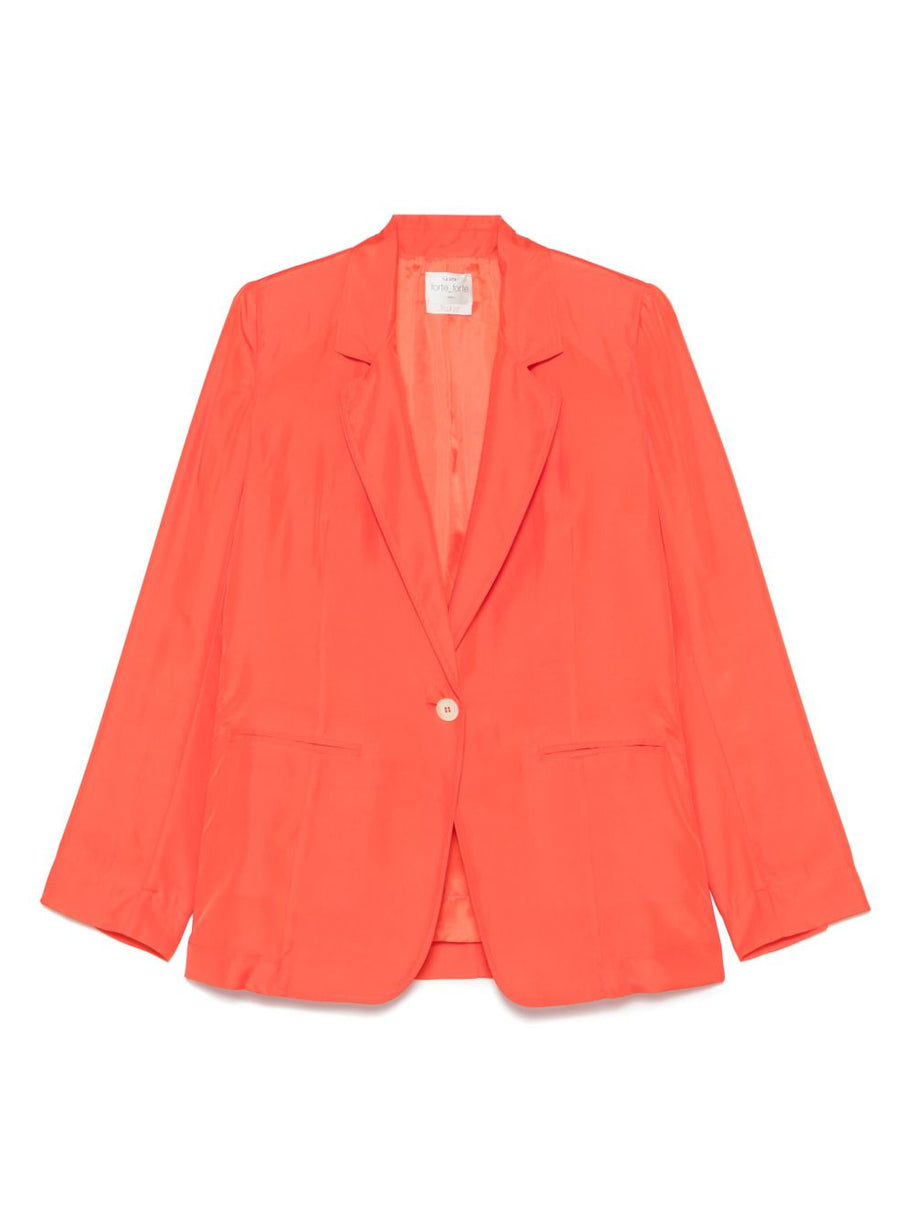 Forte Forte Single Breasted Jacket In Red