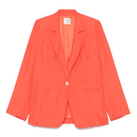 Forte Forte Single Breasted Jacket In Red