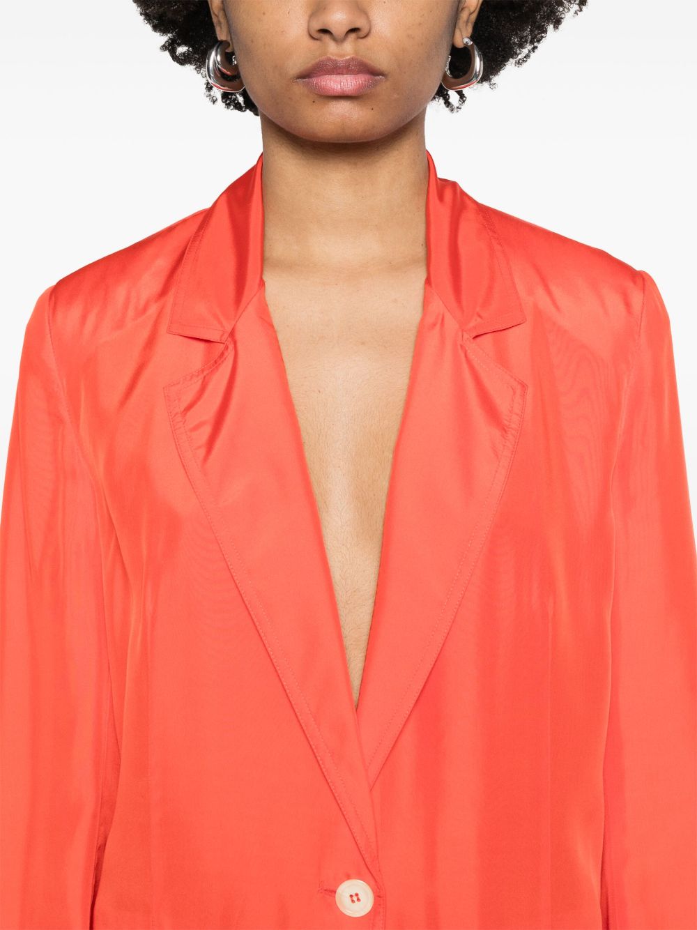 Forte Forte Single Breasted Jacket In Red