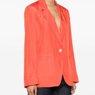 Forte Forte Single Breasted Jacket In Red