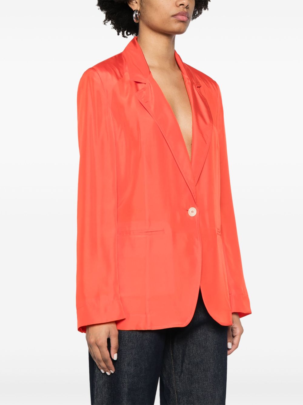 Forte Forte Single Breasted Jacket In Red