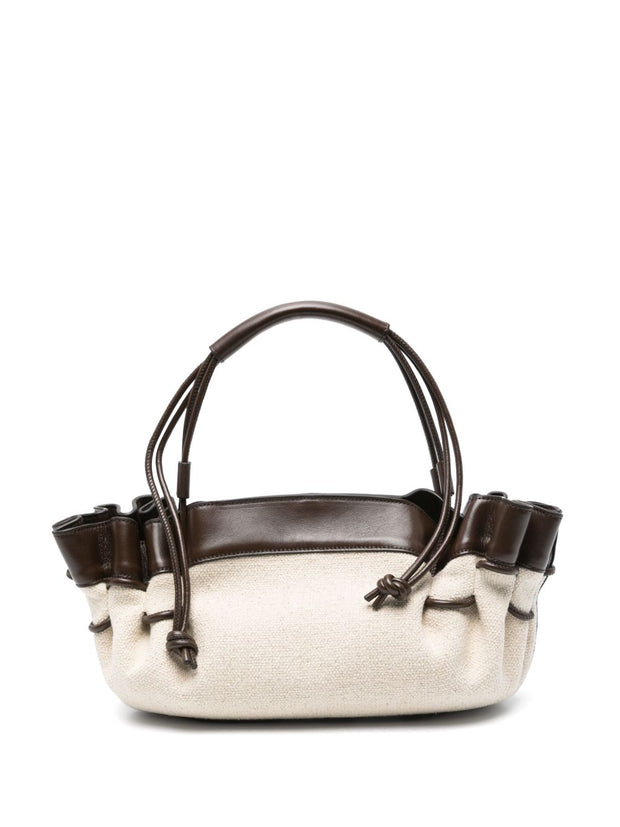 HEREU Canvas Shoulder Bag In Brown
