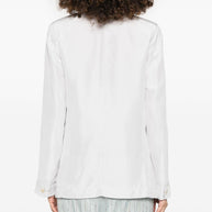 Forte Forte Single Breasted Jacket In Light Grey