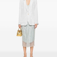 Forte Forte Single Breasted Jacket In Light Grey