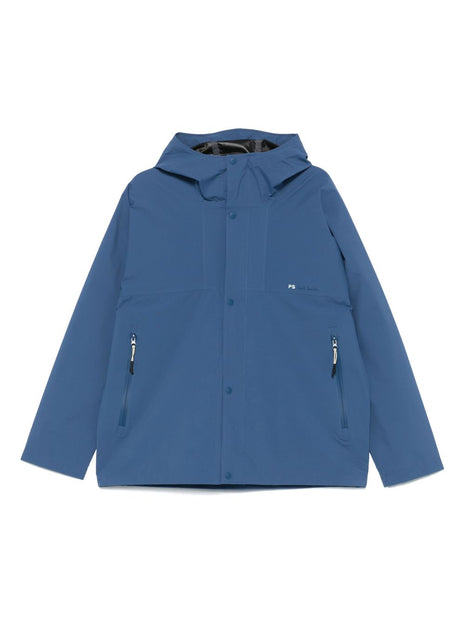 PS By Paul Smith Hooded Jacket In Blue