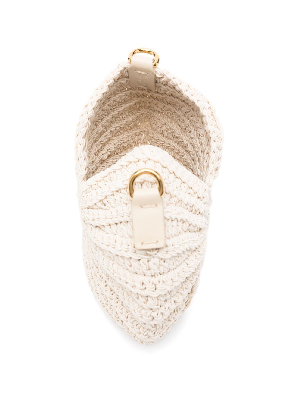 Chloè Crochet Sea Treasures Crossbody Bag In Ivory