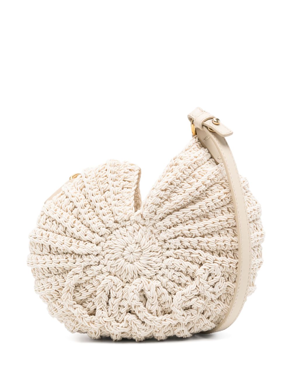 Chloè Crochet Sea Treasures Crossbody Bag In Ivory